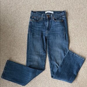 AYR The Pop Straight Leg Denim Jeans in Deep Blue